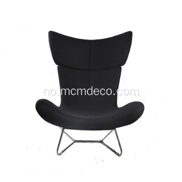 Moderne Imola Wingback Fabric Lounge Chair